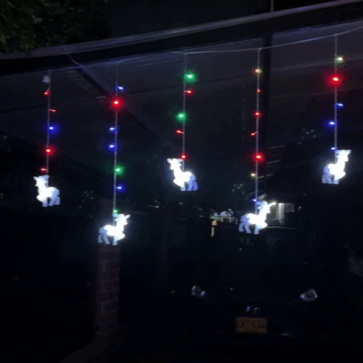 Cortina Led Figuras Reno