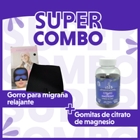 COMBO GORRO Y GOMITAS PARA DORMIR