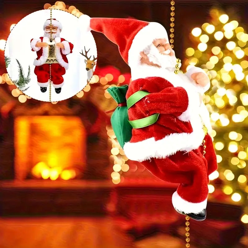 Papa noel sube la cuerda