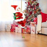 Papa noel sube la cuerda